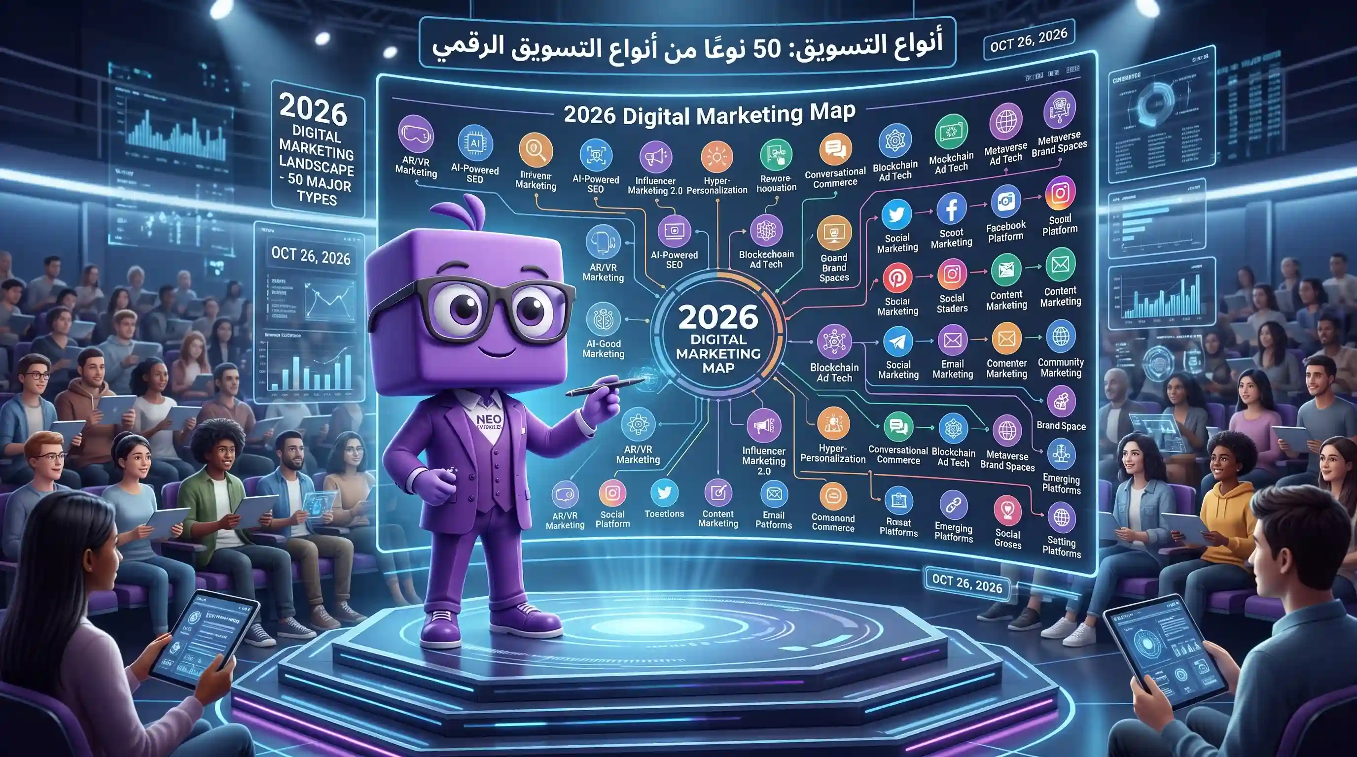أنواع التسويق: 50 نوعًا من أنواع التسويق الرقمي في 2026